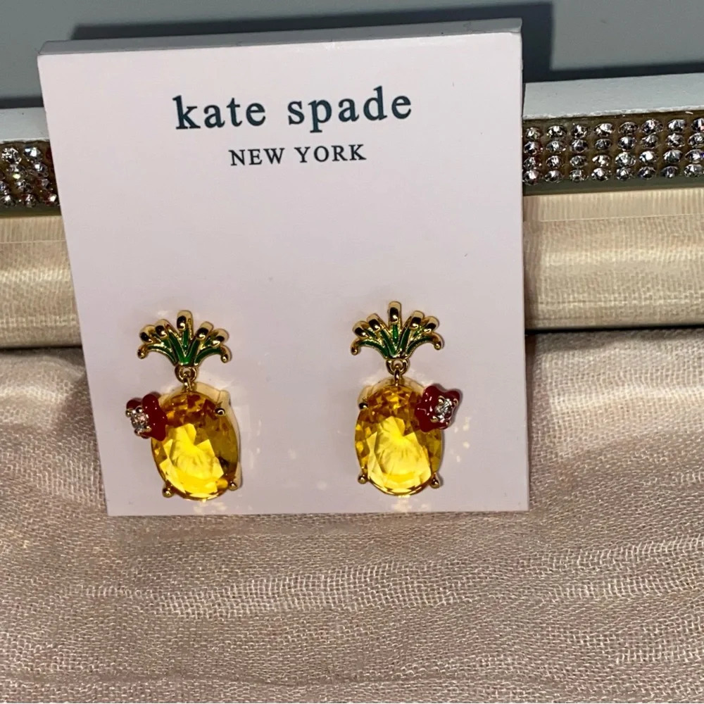 Kate Spade NEW Pineapple Earrings - Picture 4 of 10